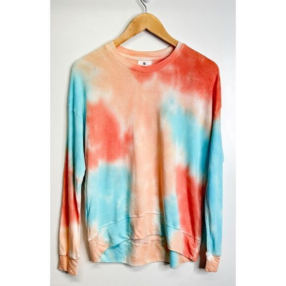 Sundry Sweater Womens Size XS Terry Oversized Sweatshirt Tie Dye Crewneck NWT - Picture 2 of 9